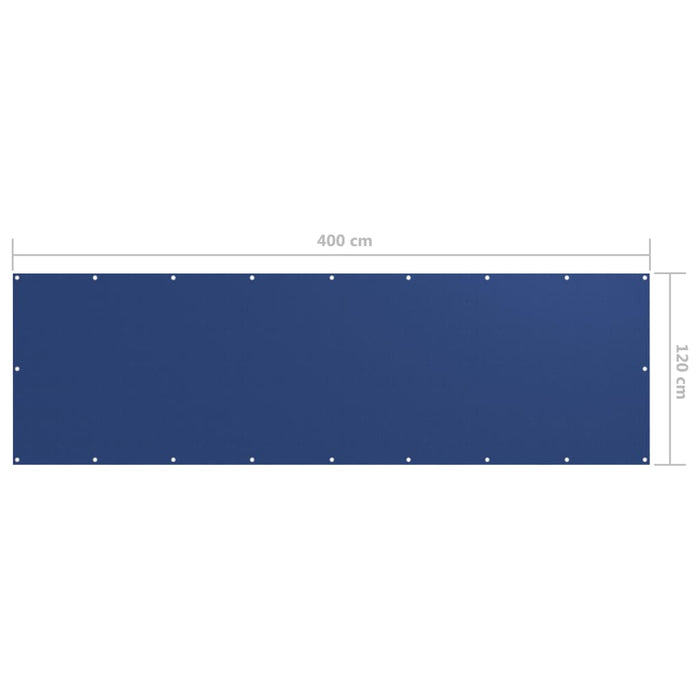 Prelată balcon albastru 120x400 cm țesătură Oxford - WALTI WALTI