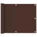 Paravan de balcon, maro, 75 x 600 cm, țesătură oxford - WALTI WALTI