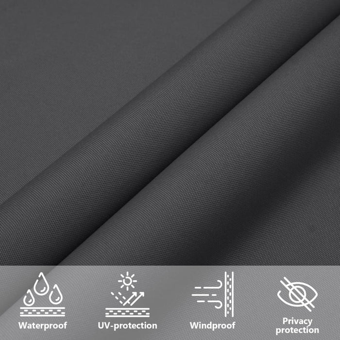 Parasolar, antracit, 2x2,5 m, țesătură oxford, dreptunghiular - WALTI WALTI