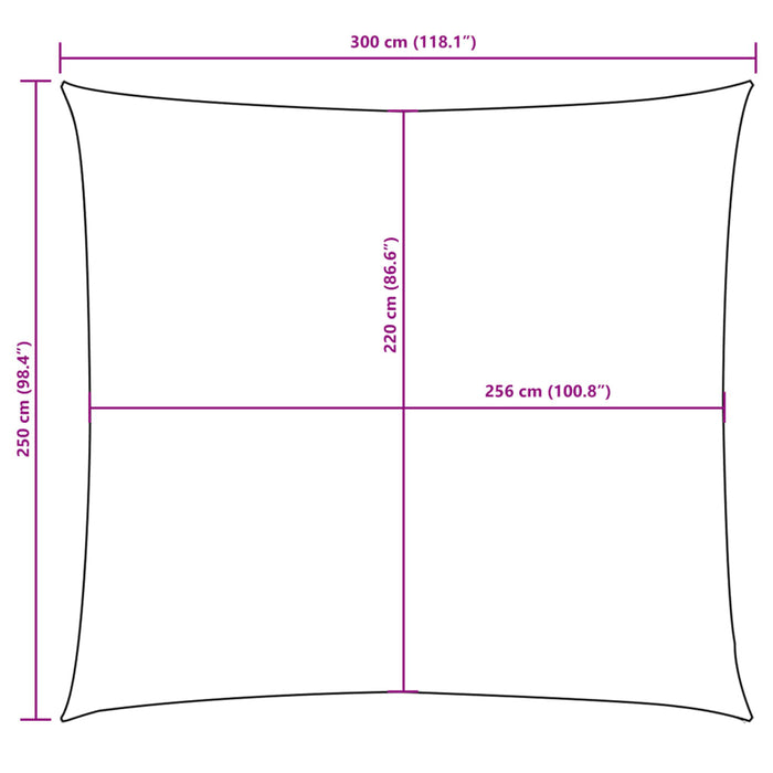 Parasolar, antracit, 2,5x3 m, țesătură oxford, dreptunghiular - WALTI WALTI