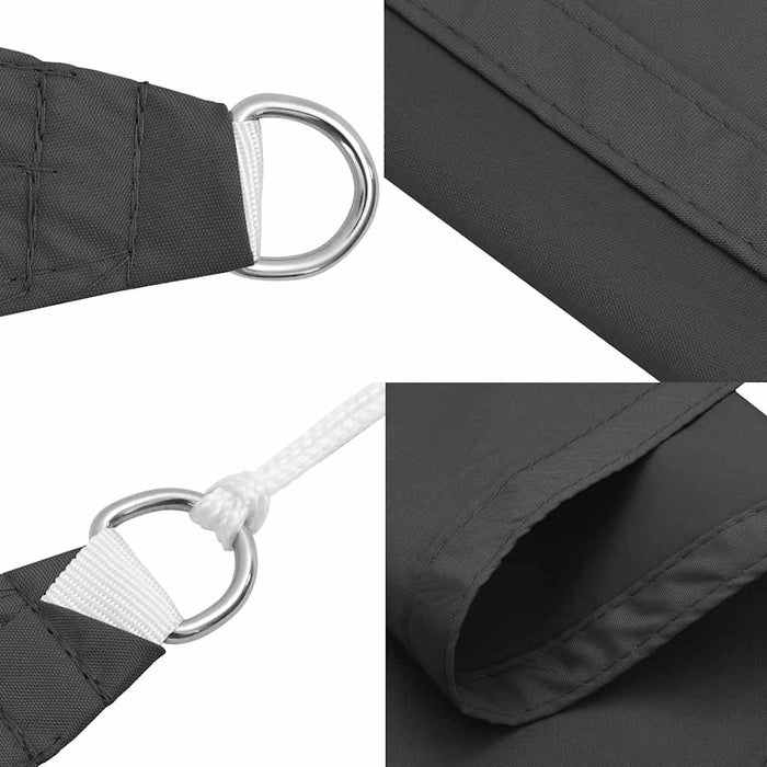 Parasolar, antracit, 3x4x4 m, țesătură oxford, triunghiular - WALTI WALTI