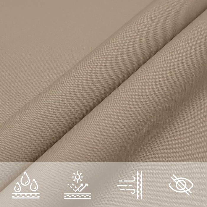 Parasolar, gri taupe, 3x3 m, țesătură oxford, pătrat - WALTI WALTI