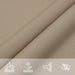 Pânză parasolar, gri taupe, 5x5 m, țesătură oxford, pătrat - WALTI WALTI