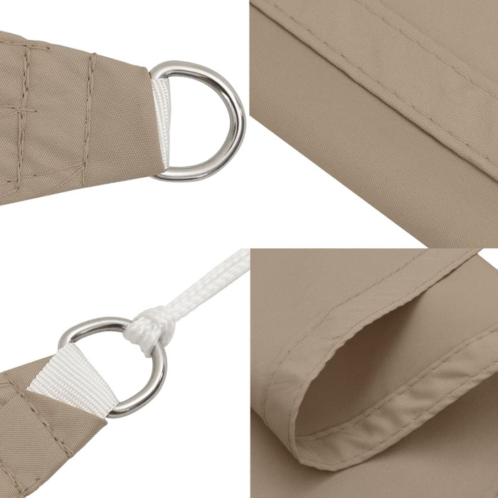 Parasolar din țesătură oxford, gri taupe, 2,5x3,5 m, dreptunghiular WALTI