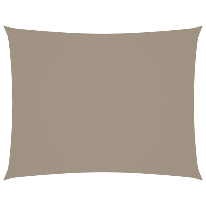 Pânză parasolar gri taupe 5x6 m țesătură oxford dreptunghiular WALTI