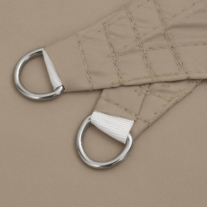 Parasolar gri taupe 3,5x3,5x4,9 m țesătură oxford triunghiular - WALTI WALTI