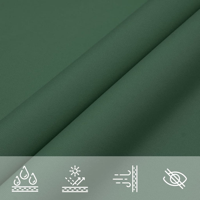 Parasolar, verde închis, 2x2 m, țesătură oxford, pătrat WALTI