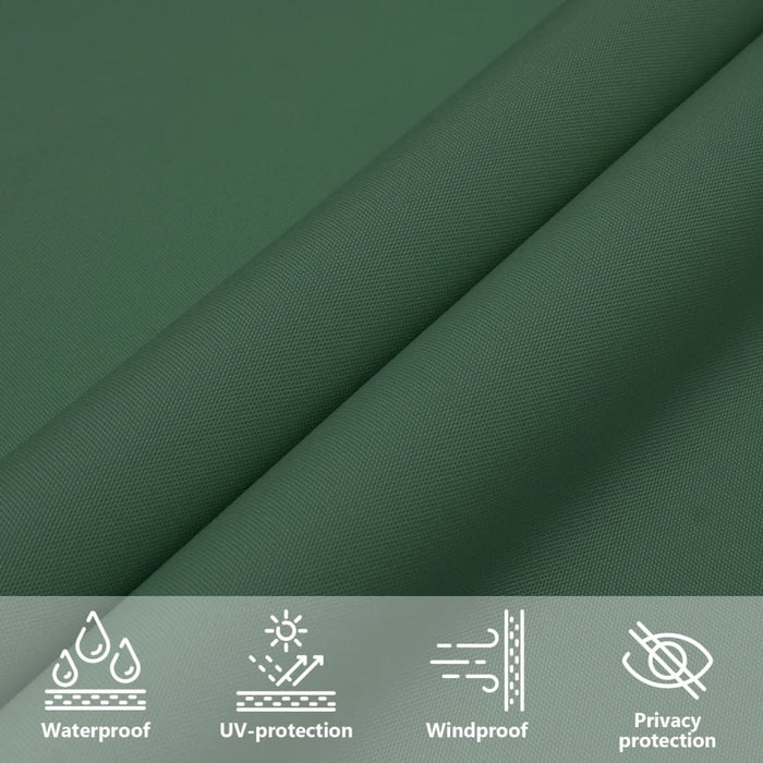 Pânză parasolar, verde închis, 4x4 m, țesătură oxford, pătrat - WALTI WALTI