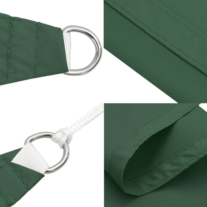 Parasolar, verde închis, 5x7x7 m, țesătură oxford, triunghiular WALTI