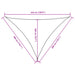 Parasolar, albastru, 3x3x4,24 m, țesătură oxford, triunghiular - WALTI WALTI