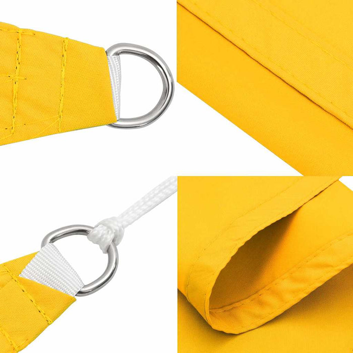 Parasolar, galben, 3,6x3,6x3,6 m, țesătură oxford, triunghiular WALTI