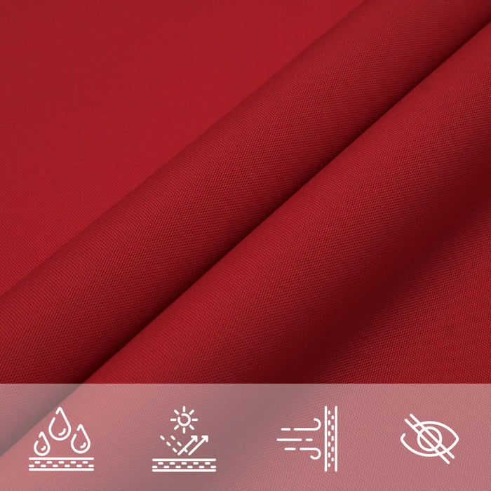 Pânză parasolar, roșu, 4x6 m, țesătură oxford, dreptunghiular - WALTI WALTI