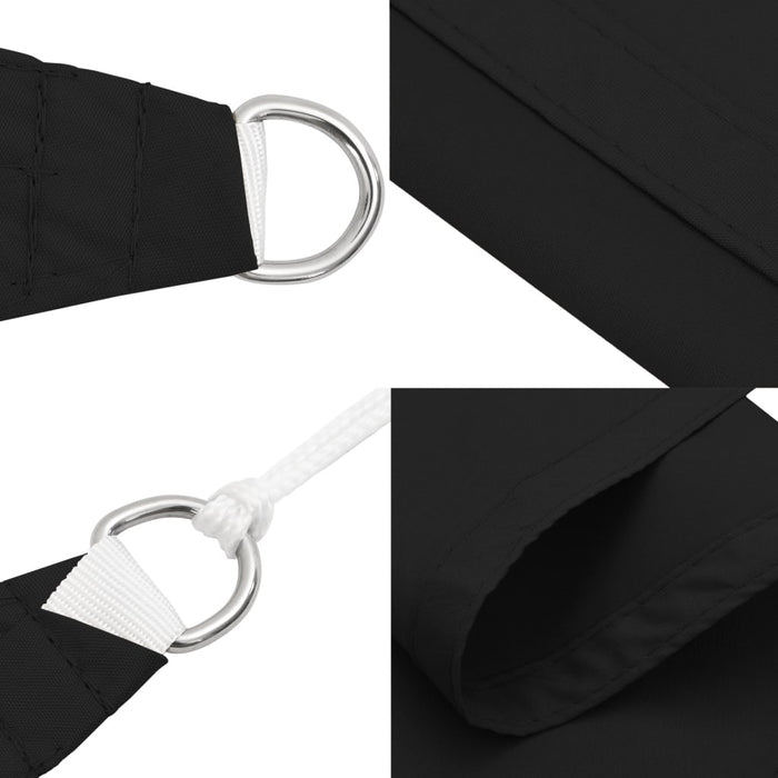 Parasolar, negru, 7x7 m, țesătură oxford, pătrat - WALTI WALTI