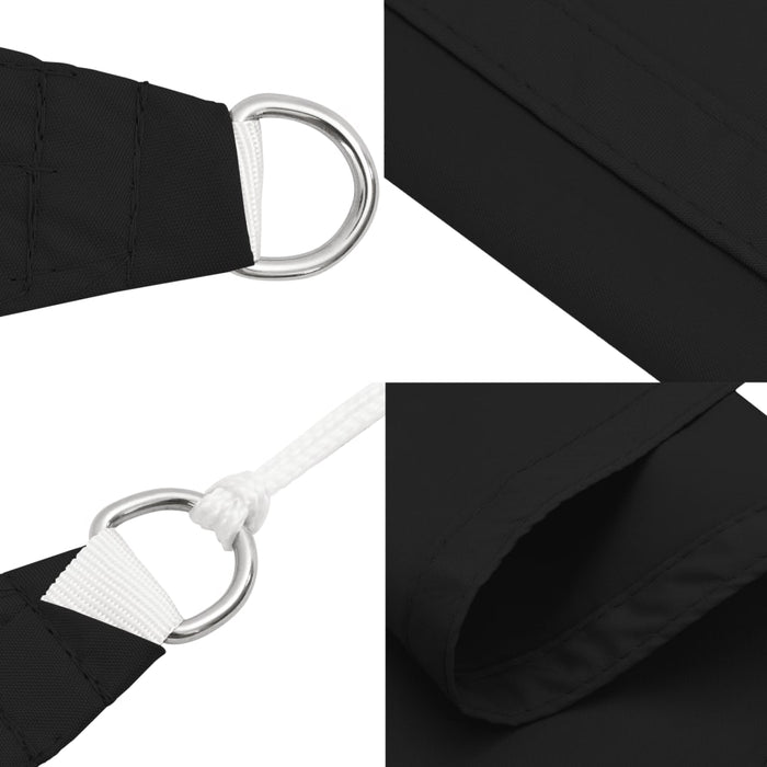 Parasolar, negru, 3x3x4,24 m, țesătură oxford, triunghiular WALTI