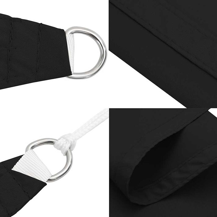Parasolar, negru, 3x4x4 m, țesătură oxford, triunghiular - WALTI WALTI