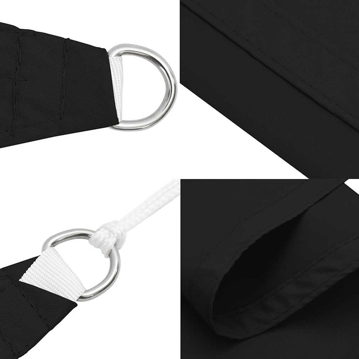 Parasolar, negru, 4,5x4,5x4,5 m, țesătură oxford, triunghiular - WALTI WALTI