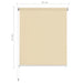 Jaluzea tip rulou de exterior, crem, 80x140 cm - WALTI WALTI