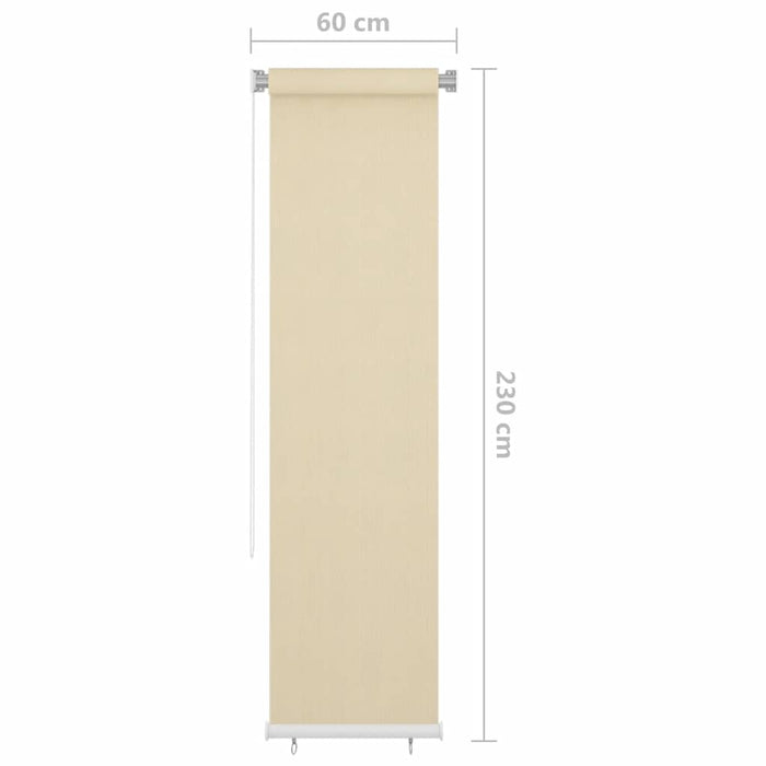 Jaluzea tip rulou de exterior,crem, 60x230 cm, HDPE WALTI