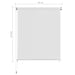 Jaluzea tip rulou de exterior, alb, 60x140 cm, HDPE - WALTI WALTI