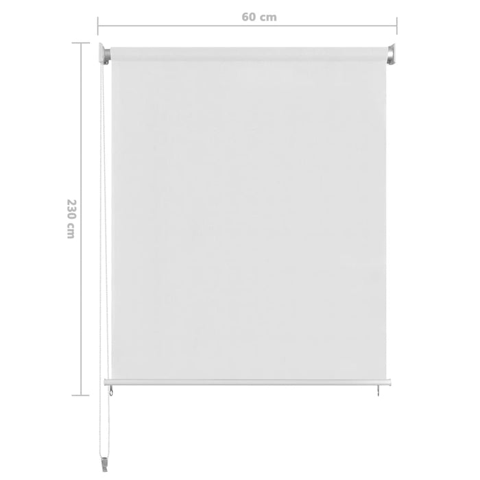 Jaluzea tip rulou de exterior, alb, 60x230 cm, HDPE WALTI