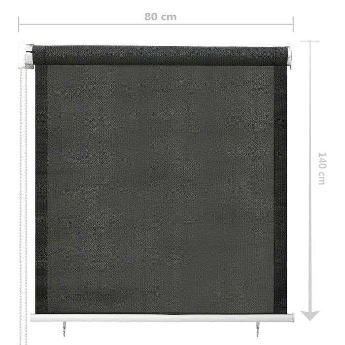Jaluzea tip rulou de exterior, antracit, 80x140 cm WALTI