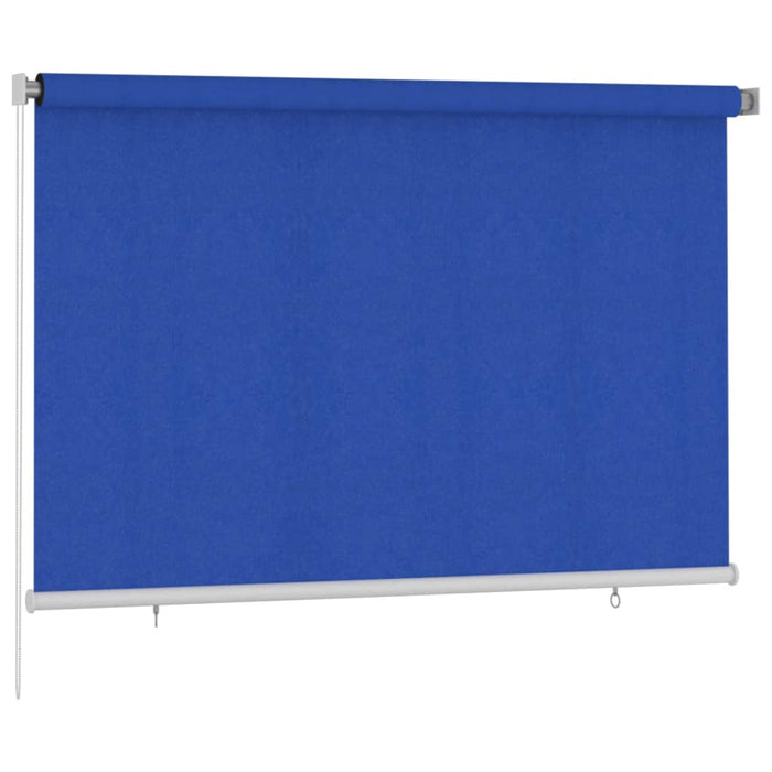 Jaluzea tip rulou de exterior, albastru, 220x140 cm, HDPE WALTI
