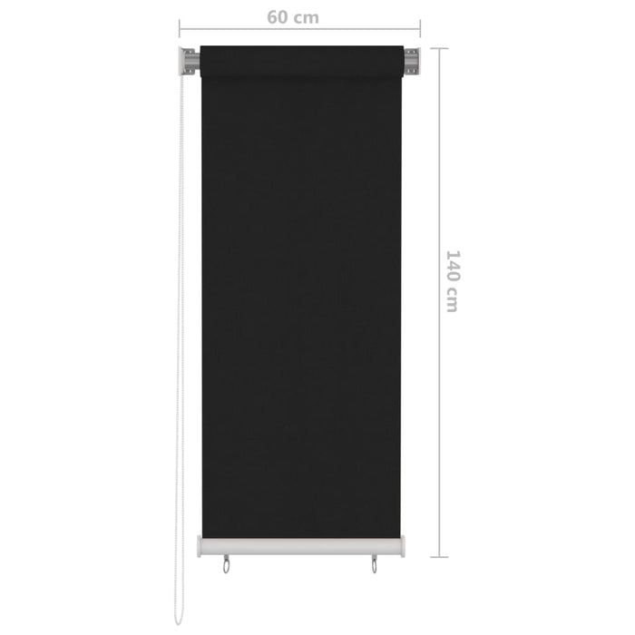 Jaluzea rulou de exterior, negru, 60x140 cm WALTI