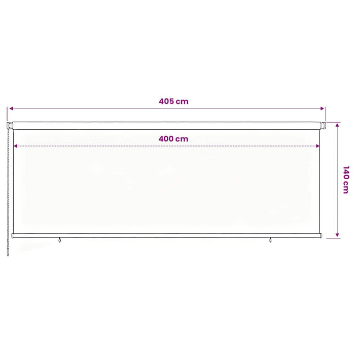 Jaluzea rulantă de exterior 405 (l) x 140 (î) cm, neagră, HDPE WALTI