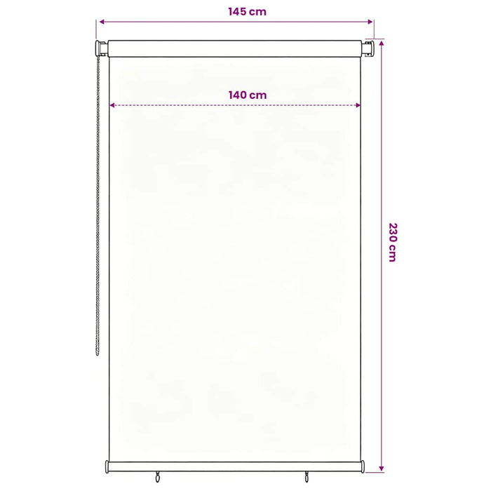 Jaluzea tip rulou de exterior 145 (l) x 230 (î) cm, neagră WALTI
