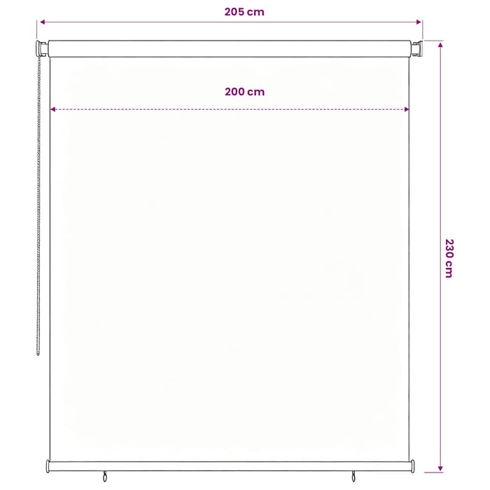 Jaluzea tip rulou de exterior, 205 (l) x 230 (î) cm, neagră WALTI