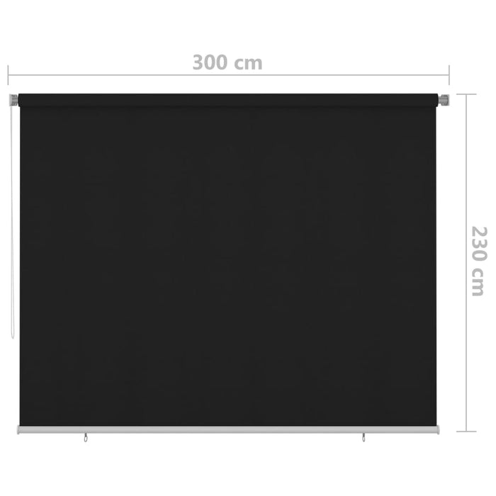 Jaluzea tip rulou de exterior, negru, 300 x 230 cm WALTI