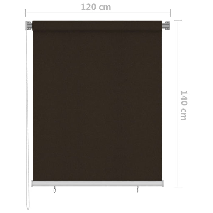 Jaluzea tip rulou de exterior, 120 x 140 cm,maro WALTI