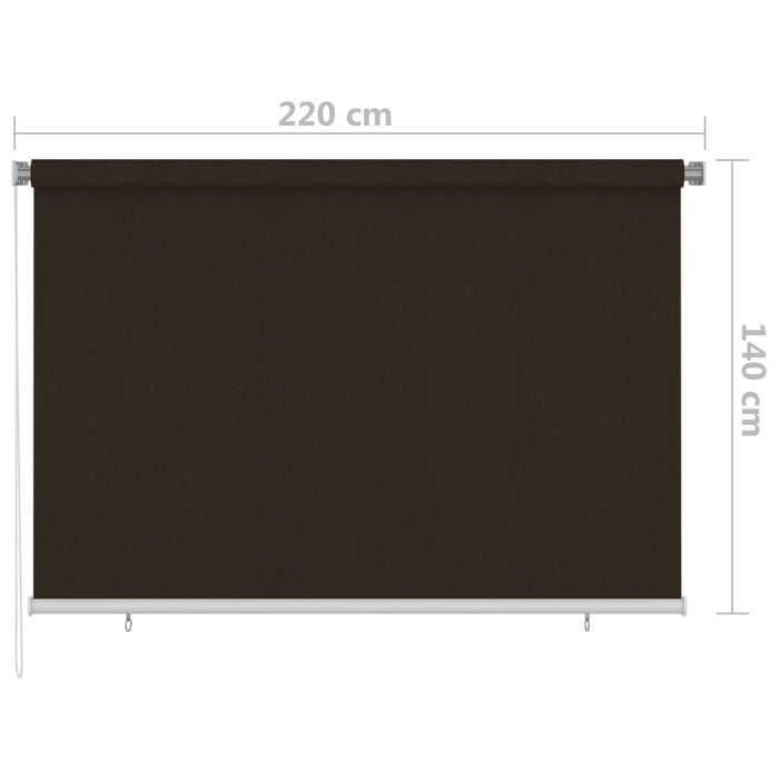 Jaluzea tip rulou de exterior, maro, 220x140 cm WALTI