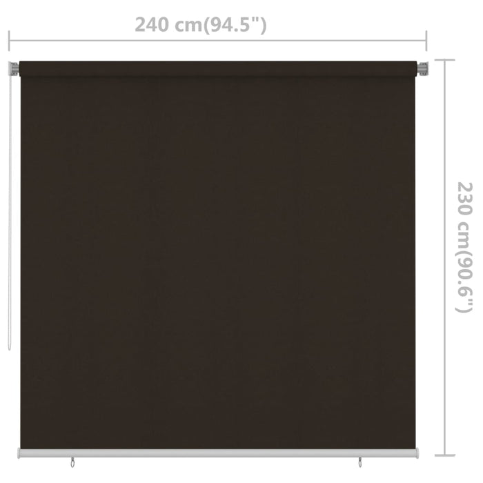 Jaluzea tip rulou de exterior, 240x230 cm, maro WALTI