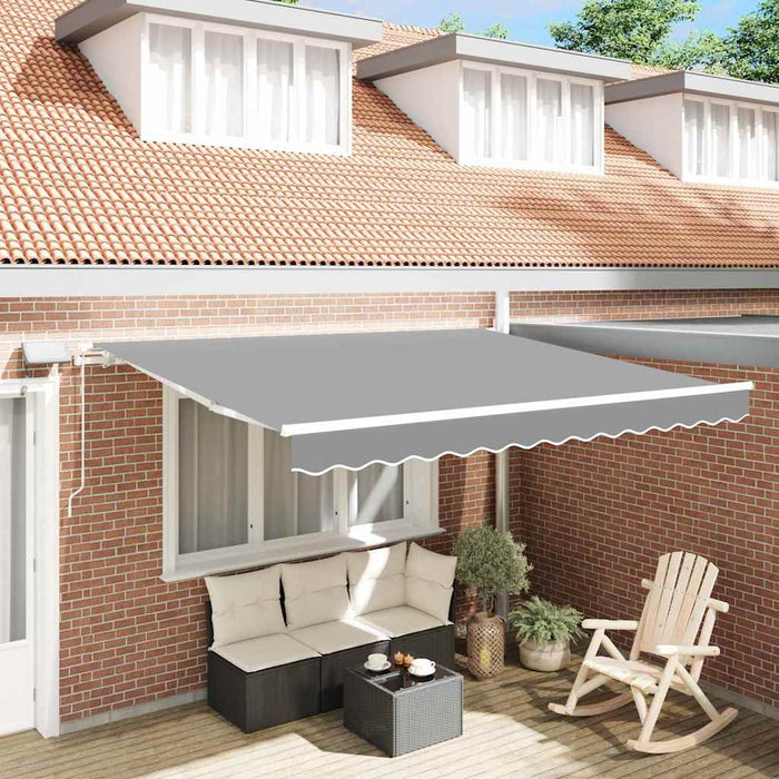 Cadru de copertină Manual Alb 350 x 250 cm Aluminiu WALTI