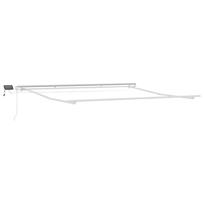 Cadru de copertină Manual Alb 500 × 350 cm Aluminiu WALTI