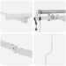 Cadru de copertină Alb 500 × 300 cm Aluminiu - WALTI WALTI