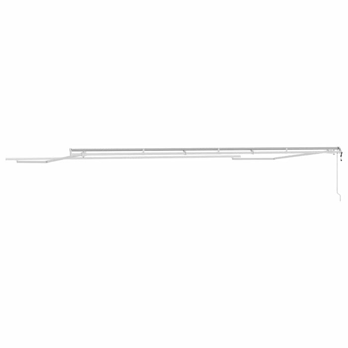 Copertină Manual Alb 6 × 3,5 m Metal - WALTI WALTI