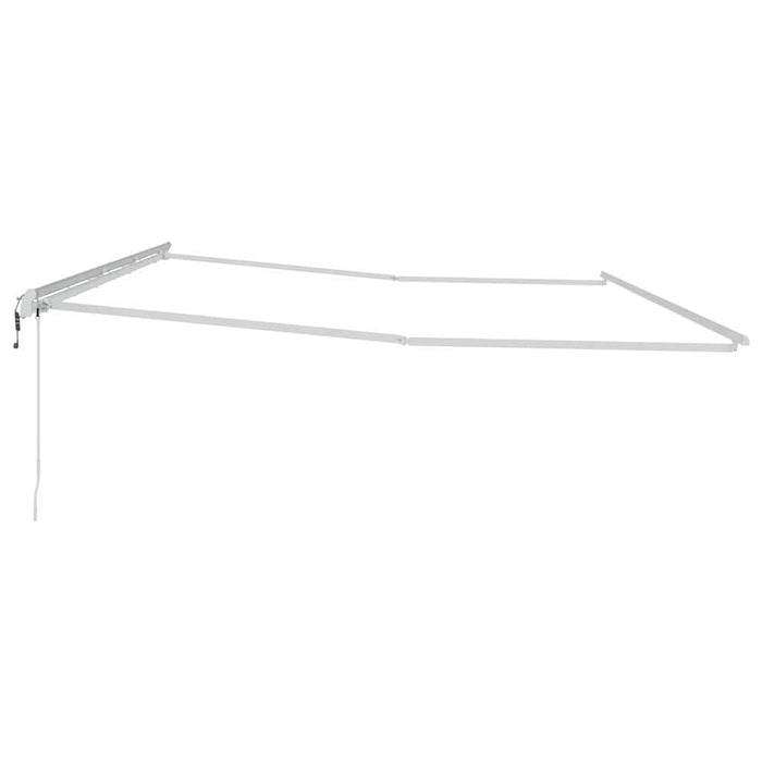 Copertină Manual Alb 6 × 3,5 m Metal - WALTI WALTI
