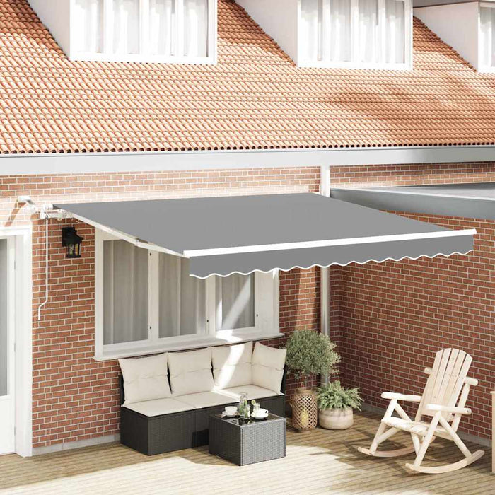 Cadru de copertină Alb 350 x 250 cm Aluminiu - WALTI WALTI