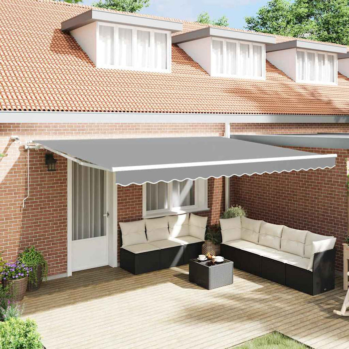 Copertină Alb 5 x 3 m Metal - WALTI WALTI