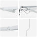 Copertină cu Manual Alb 6 x 3 m Metal - WALTI WALTI