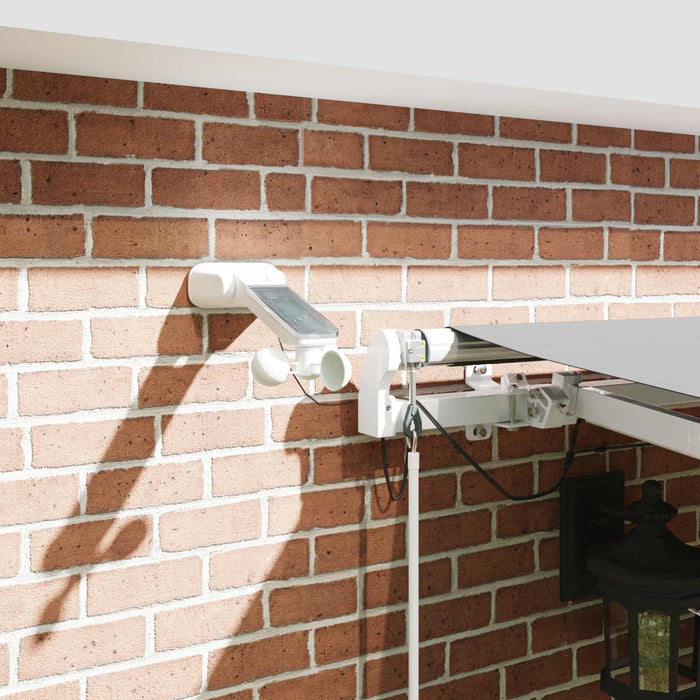 Cadru de marchiză electric cu LED și senzor 4,5 x 3,5 m Alb WALTI