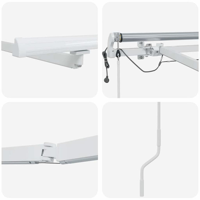Copertină cu Alb 6 × 3,5 m Metal - WALTI WALTI