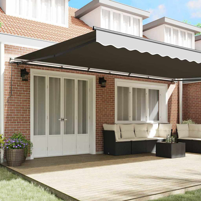Cadru de copertină Manual Antracit 600 × 350 cm Aluminiu WALTI