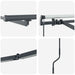 Cadru de copertină Manual Antracit 500 × 350 cm Aluminiu - WALTI WALTI