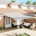 Cadru de copertină Manual Antracit 500 × 350 cm Aluminiu - WALTI WALTI