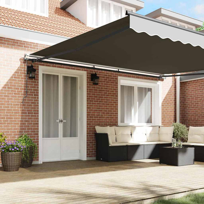 Cadru de copertină Antracit 500 × 350 cm Aluminiu WALTI