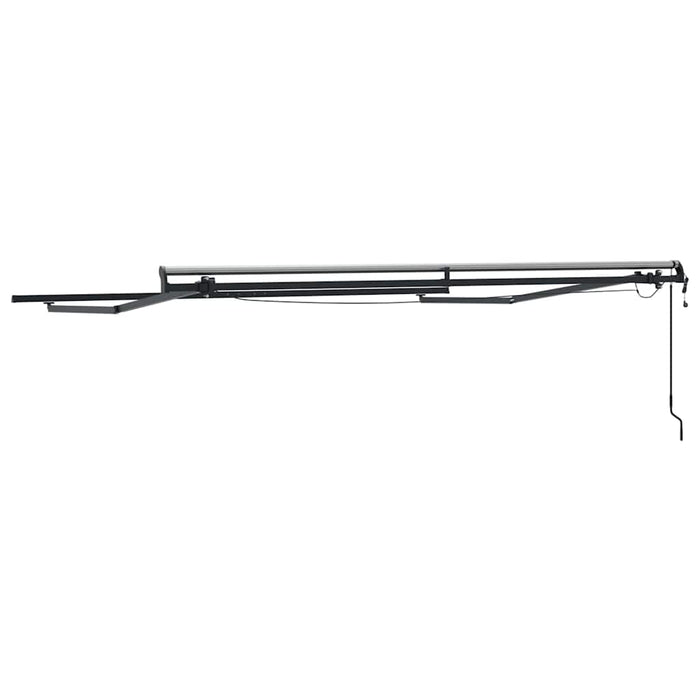 Cadru de marchiză electric cu LED și senzor 3 x 2,5 m Antracit WALTI