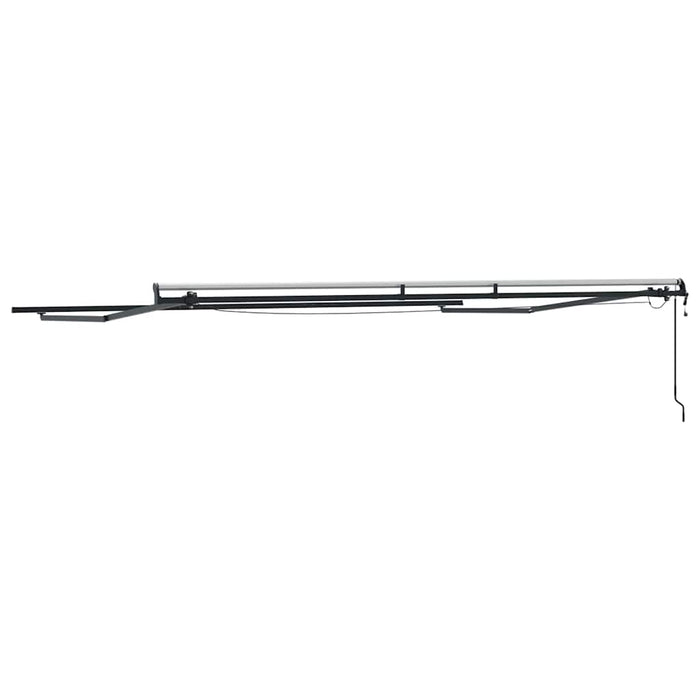 Cadru de marchiză electric cu LED și senzor 4,5 x 3 m Antracit WALTI